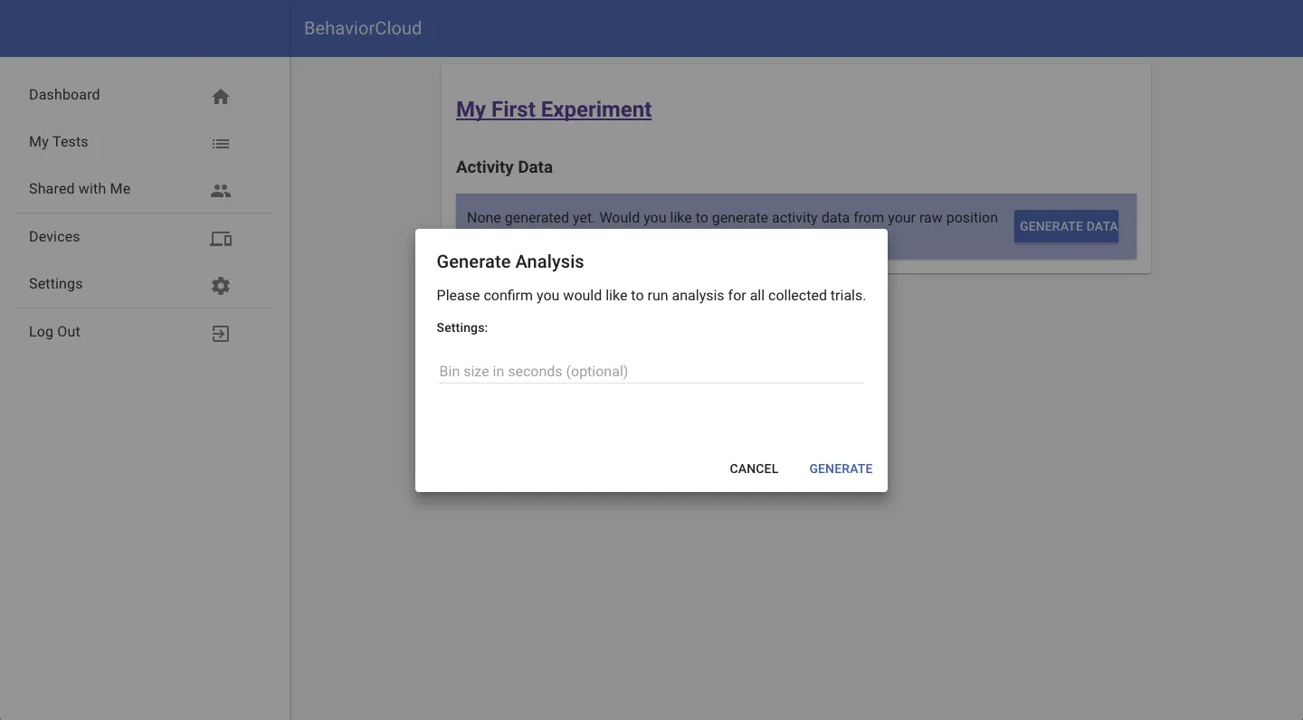 Analyzing open field test