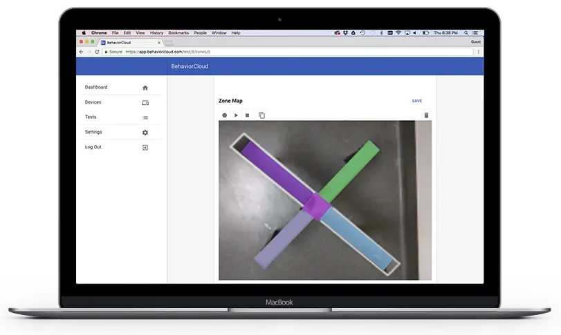 Setting up zone maps in BehaviorCloud