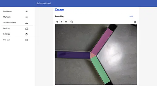 Y maze zones