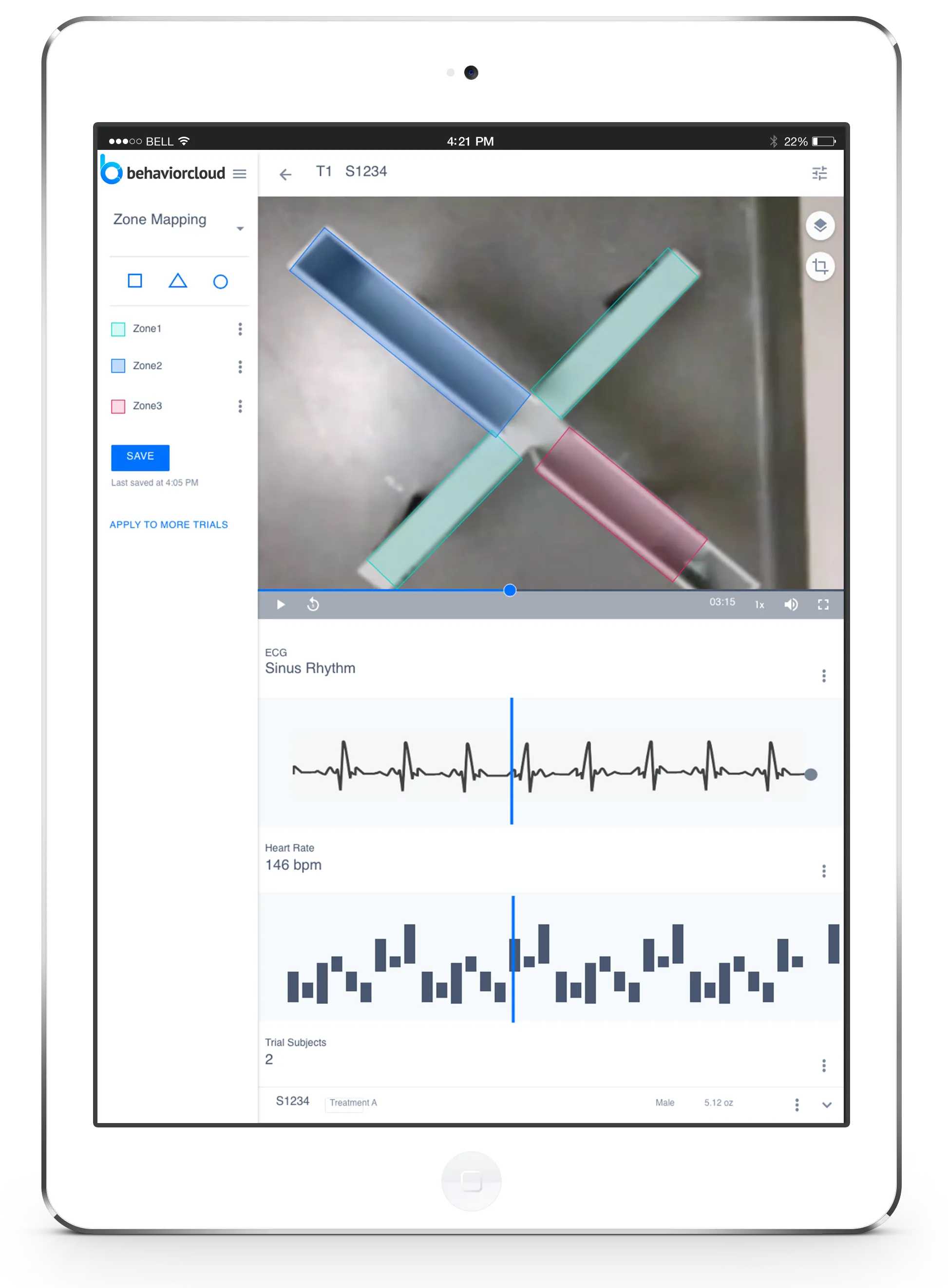 Streamlined data analytics on a tablet